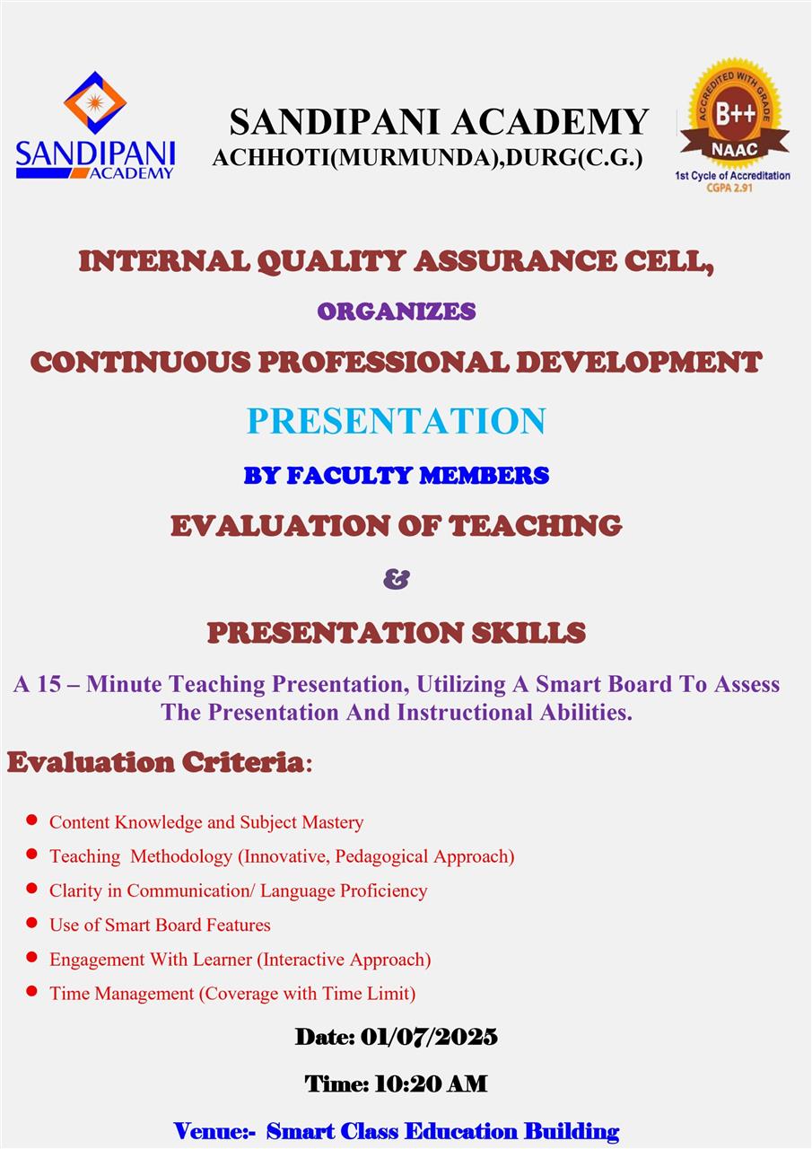 Teacher Presentation